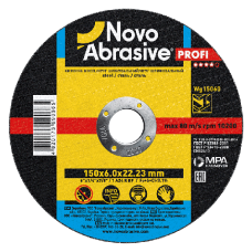 Диск по металу 150*6,0 NovoAbrasive Profi 1 14А шліфувальний